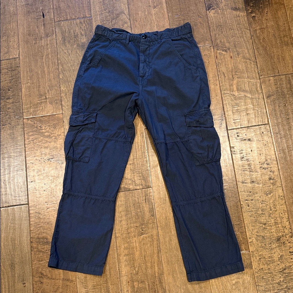 NSF Navy Wide Leg Cargo Pants